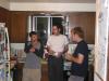Mike, Kyle, and Shep, hogging the kitchen.