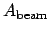 $A_{\mathrm{beam}}$