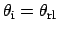 $\theta_\mathrm{i} = \theta_\mathrm{rl}$
