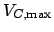 $\displaystyle V_{C,\mathrm{max}}$