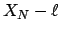 $X_N-\ell$