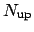$N_{\mathrm{up}}$
