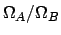 $\Omega_A/\Omega_B$