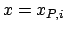 $x=x_{P,i}$
