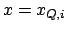 $x=x_{Q,i}$
