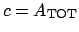 $c = A_\mathrm{TOT}$