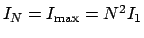 $I_N = I_\mathrm{max} = N^2I_1$