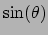 $\sin(\theta)$