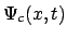 $\displaystyle \Psi_c(x,t)$